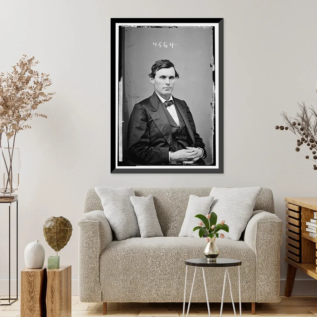 17-7/8" 21-7/8" Print, x E. J. Cartier, Framed Historic