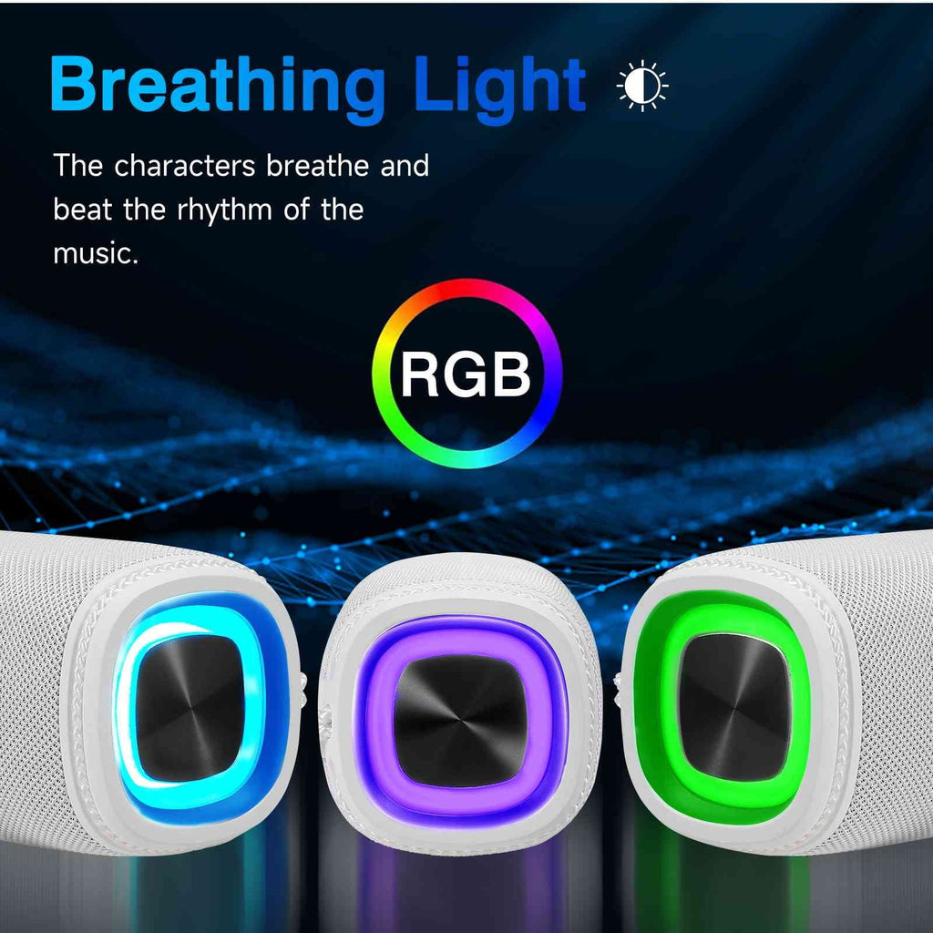 True Portable X808 Surround UrbanX 360° White C5 HD - Speakers Sound BT5.3, Waterproof BLU Pairing, IPX5 Punchy Speaker Speaker, for Bluetooth Max with Wireless Bass,