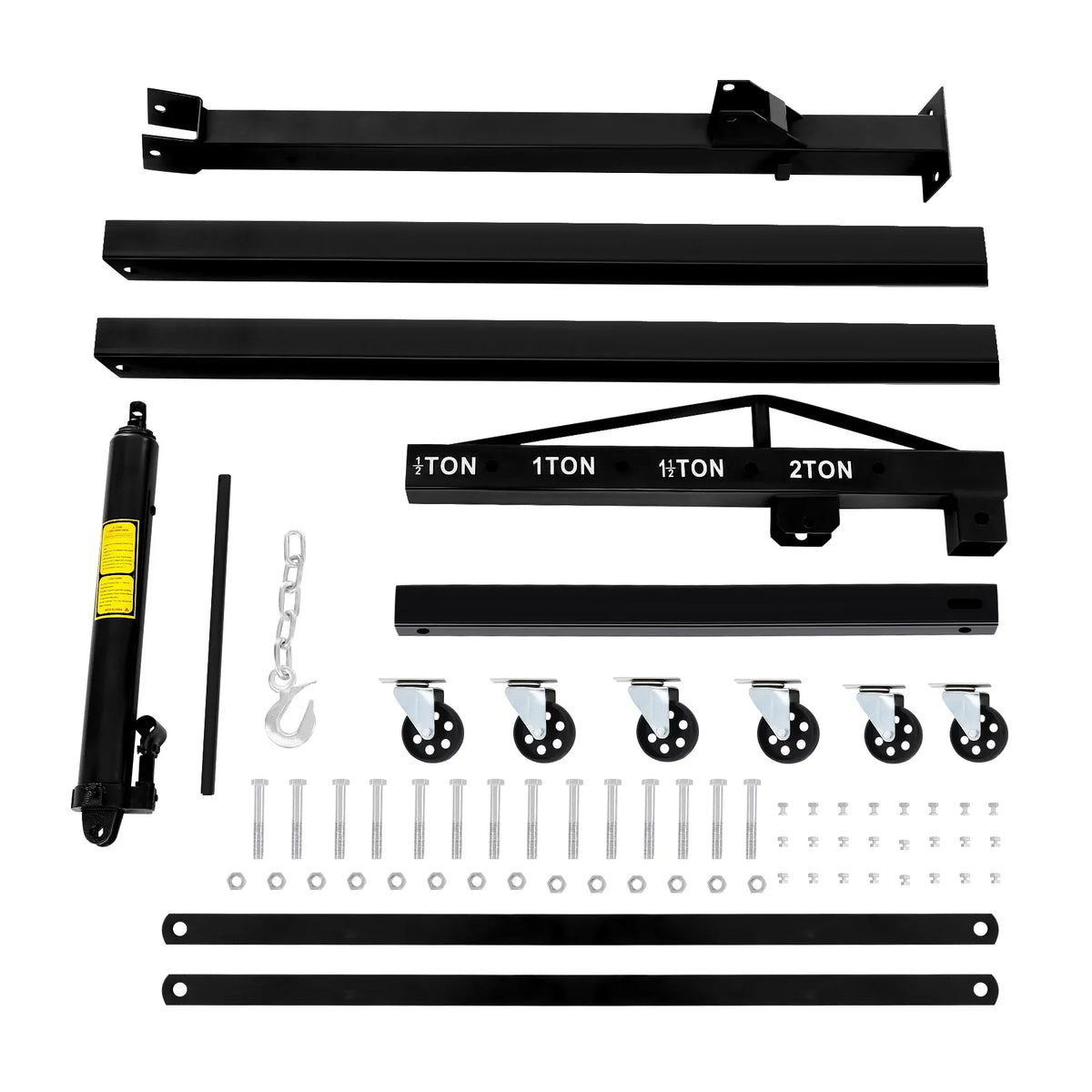 Heavy Crane Lifting Picker Engine 2-ton, Capacity 4400lbs, Duty And Crane Engine Folding Engine Legs, Shop Hoist, With Crane, Folding Cherry Shop Manual Steel Telescopic Boom Crane Hydraulic