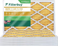 (6-Pack) HVAC 11 MERV Filterbuy Pleated AC Filters Furnace Air 20x30x1