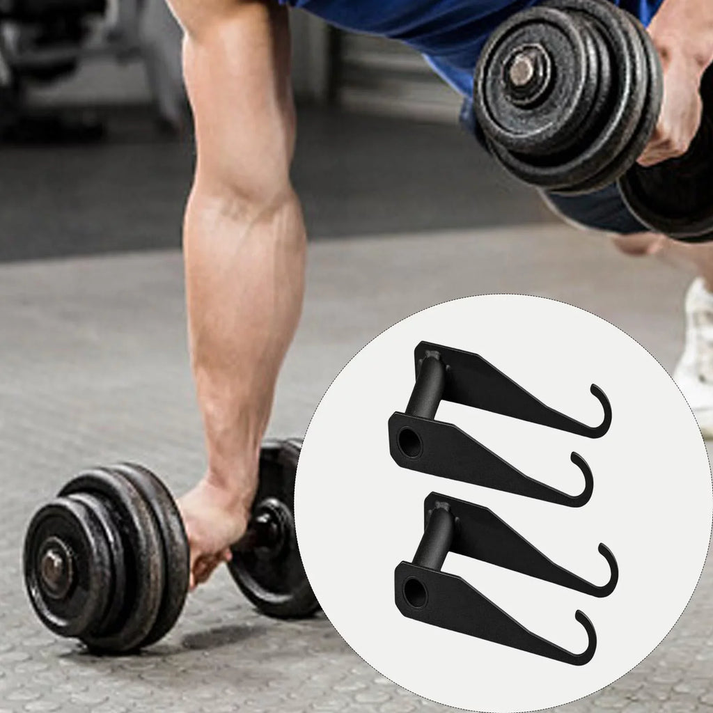 Portable Grip Handles Parts Accessories Bodybuilding Kettlebell Strength Attachment Dumbbell Weightlifting Arm for , Hooks Gym Training Workout Straight
