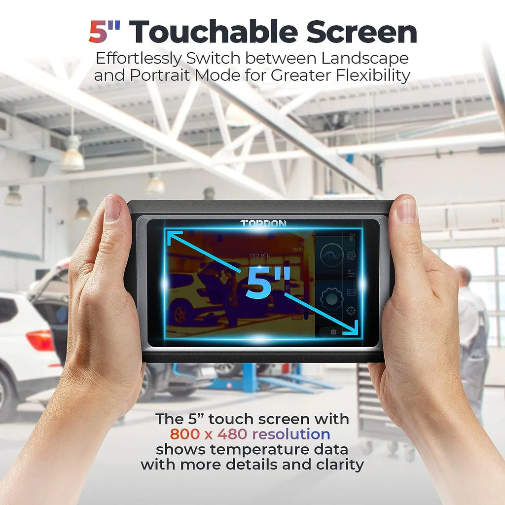 11.0 Touch Screen, Camera Imaging Dual-Camera, Android TC003 Thermal 256x192 -4°F~1022°F, IR OS TOPDON Resolution High 5"