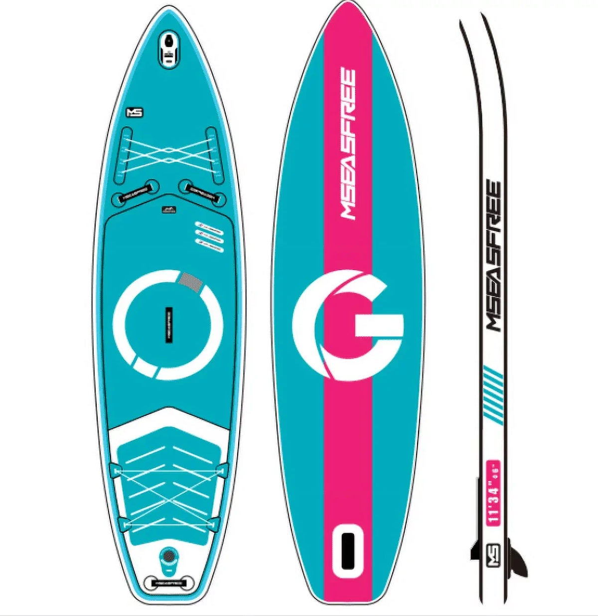 Inflatable With Up 11'x34"x6" Stand Accessories Paddle Board