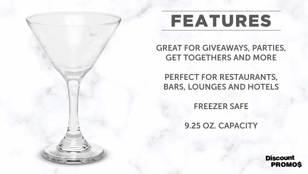 '- Wedding - Set Party Martini for Classic Favors, Bulk Events Glasses Favors, Clear Cocktails, oz. Great Pack 10, of 9.25