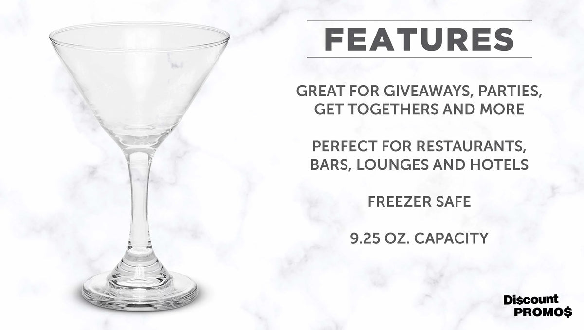 '- Wedding - Set Party Martini for Classic Favors, Bulk Events Glasses Favors, Clear Cocktails, oz. Great Pack 10, of 9.25