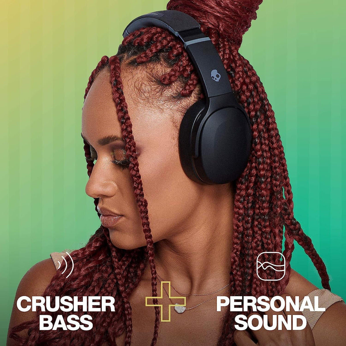 over-Ear Skullcandy Crusher Black in XT Evo Headphones