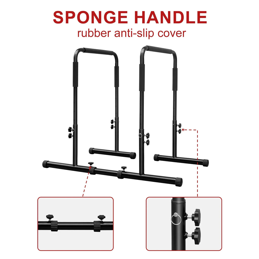 Bar, Sports Functional High JAUNTS Stand Training, Dip JOLLY Adjustable for Wrap, Versatile Rehabilitation Assembly Dip Push Strength Training Easy Sponge Station with Up