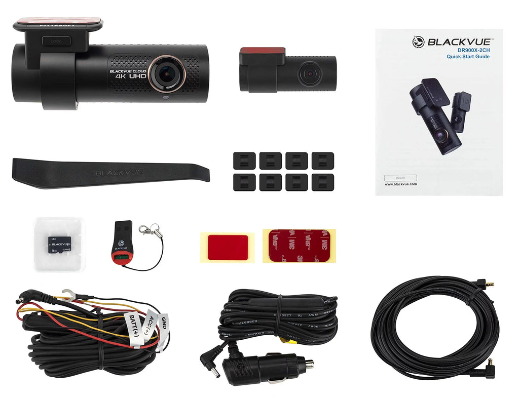 Monitor with Parking CM100 Module BlackVue Wi-Fi, Voltage Mode LTE UHD GPS, | Cloud Dashcam | Built-in microSD 4K Card 64GB via LTE DR900X-2CH | Optional