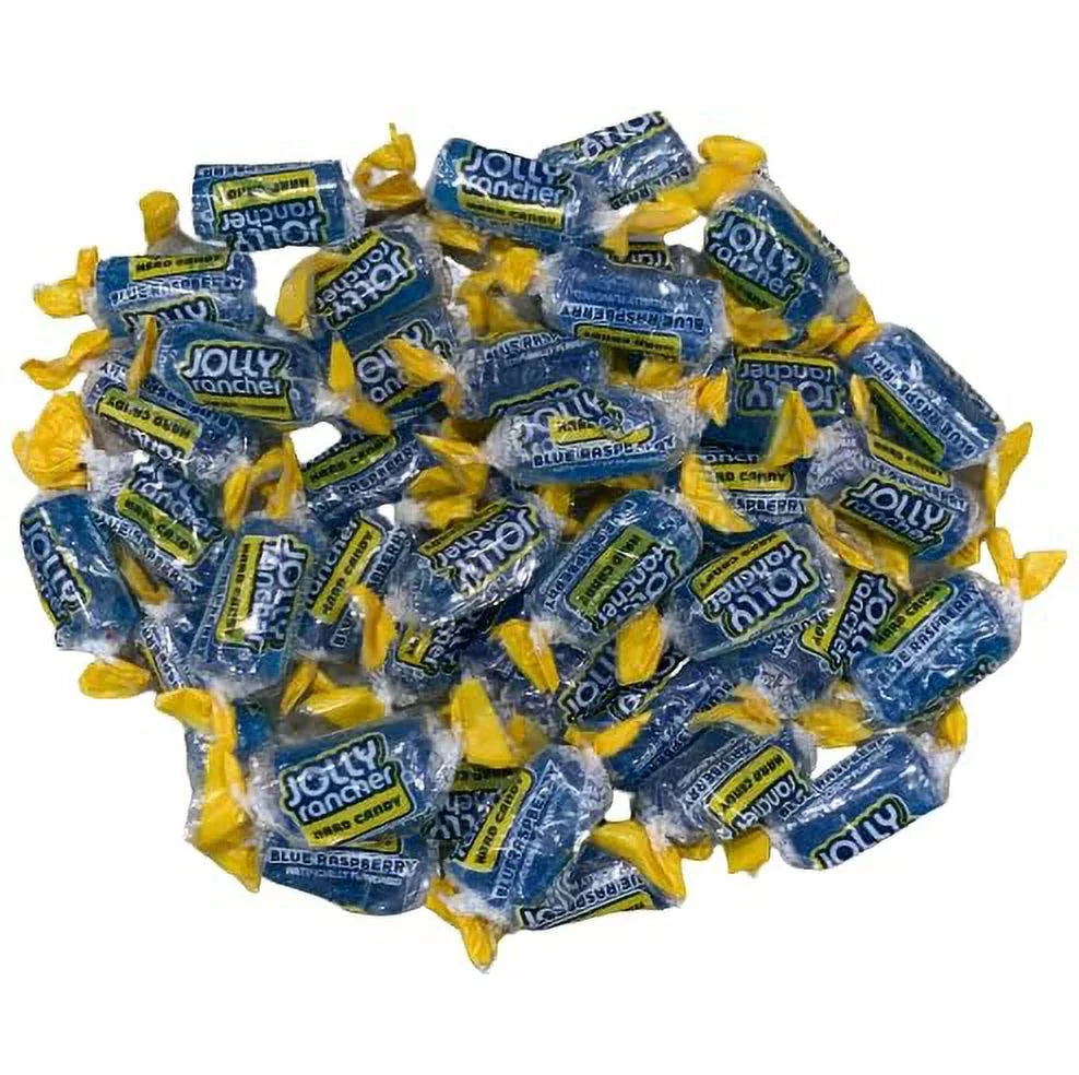 pound Flavor bag Hard Raspberry 3 Bulk Long-Lasting Premium Fruit - Resealable Wrapped Candy - CandyKrave - Delight - Individually Bag Flavored Blue Candy
