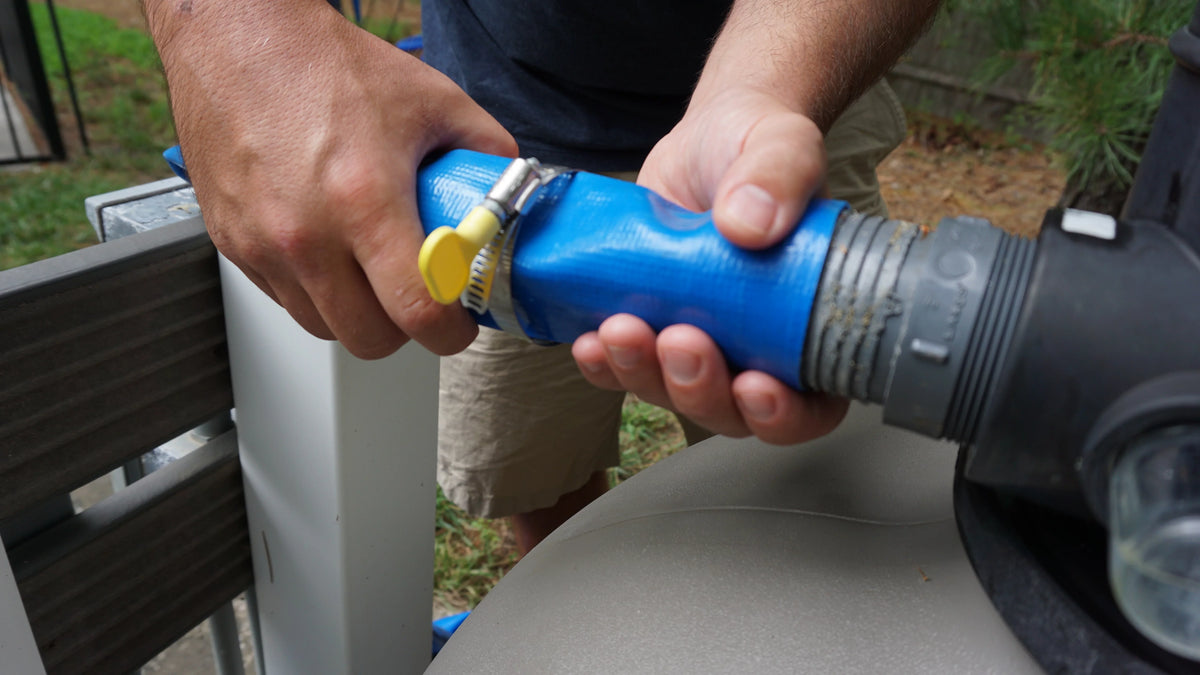 with Pool for Cartridge 1.5" Sand Hose Hose #400 liquid Filtered Swimming Waste Pools Backwash Kit & Fountain