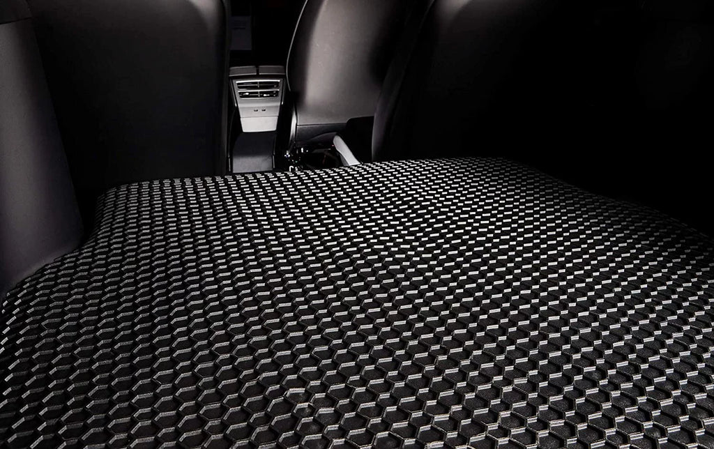 Not with Compatible Accessories Accessories Heavy Front - Trunk - Mat Included) All climate Tesla Model Y TOUGHPRO - (Back Storage Duty Mat Mat 2021 Trunk +