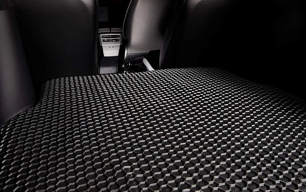 Not with Compatible Accessories Accessories Heavy Front - Trunk - Mat Included) All climate Tesla Model Y TOUGHPRO - (Back Storage Duty Mat Mat 2021 Trunk +