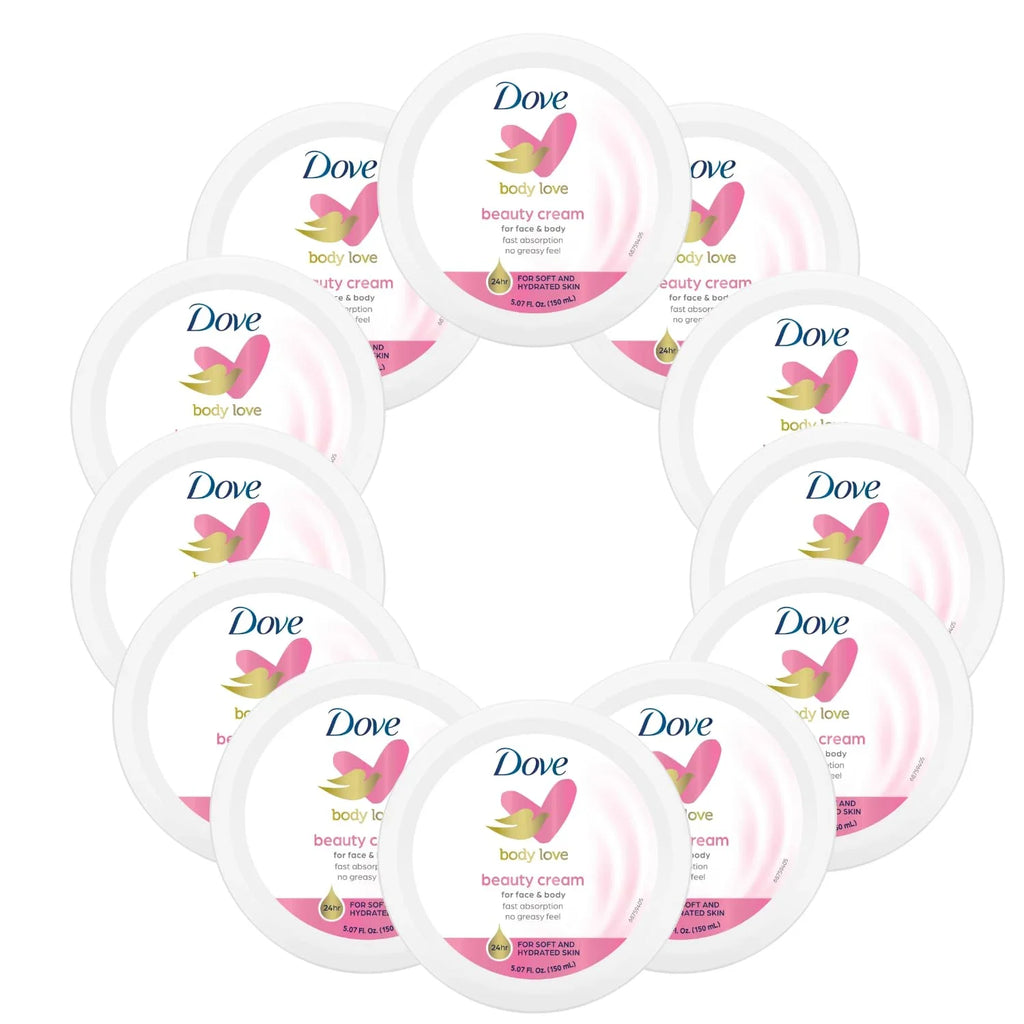 12-Pack, Body Normal 24-Hour Each, Body Oz Nourishing 5.07 To For Women Dry Jar With For And Face, Cream Skin Lotion Dove Care, Moisturization, Beauty Hand,