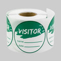 College, Office, or Green) inch, Visitor 10 Roll, Labels Stickers Round Security Tours for (2 Rolls, School, per 300