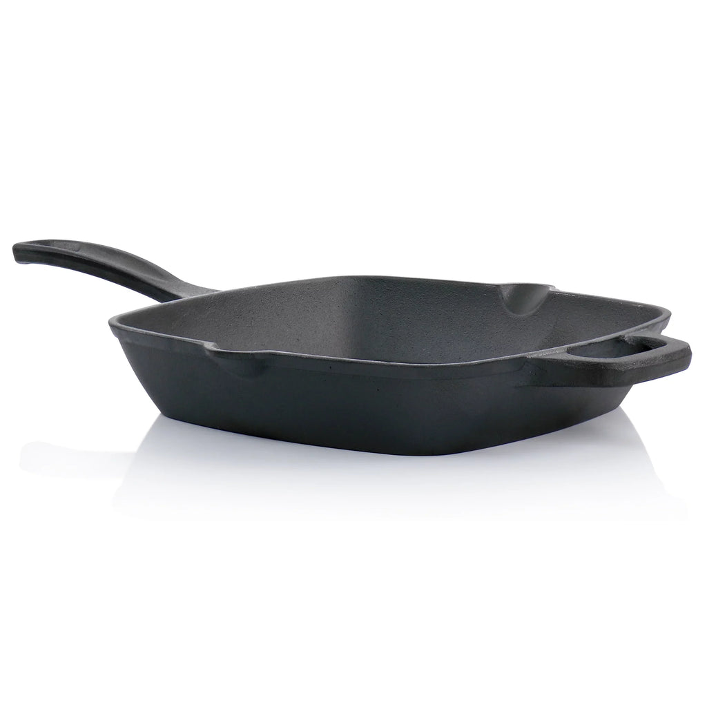 Castaway Inch Cast Oster Grill 10 Square Pan Iron Spouts with Pouring