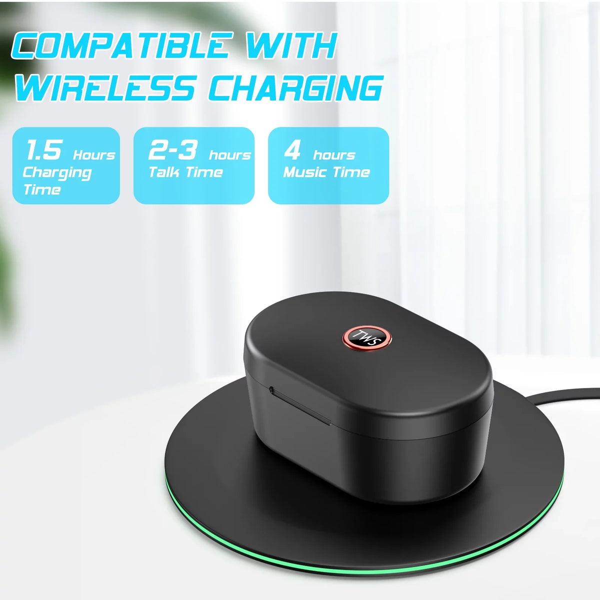 Mic nova Headphones for Sport Case Earphones LED UX923 Display Headset grade Wireless Earbuds 5G Charging 5.0 Sound Bluetooth 6 Digital Built-in Premium