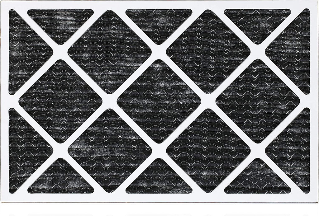 Filterbuy Air Furnace Odor Pleated (6-Pack) Eliminator AC with HVAC Carbon Activated MERV 24x30x1 8 Filters