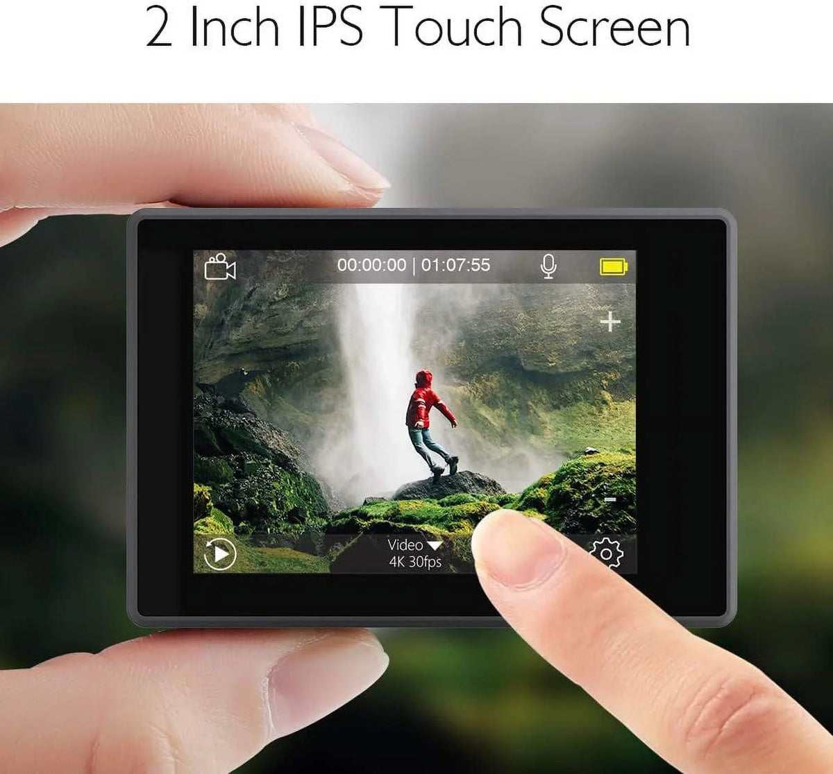 Touch Screen 4K AKASO Elite 2.0 Camera 8X Camera, Camera Underwater 131ft Accessories V50 and Action Zoom with EIS Sports Helmet 60fps