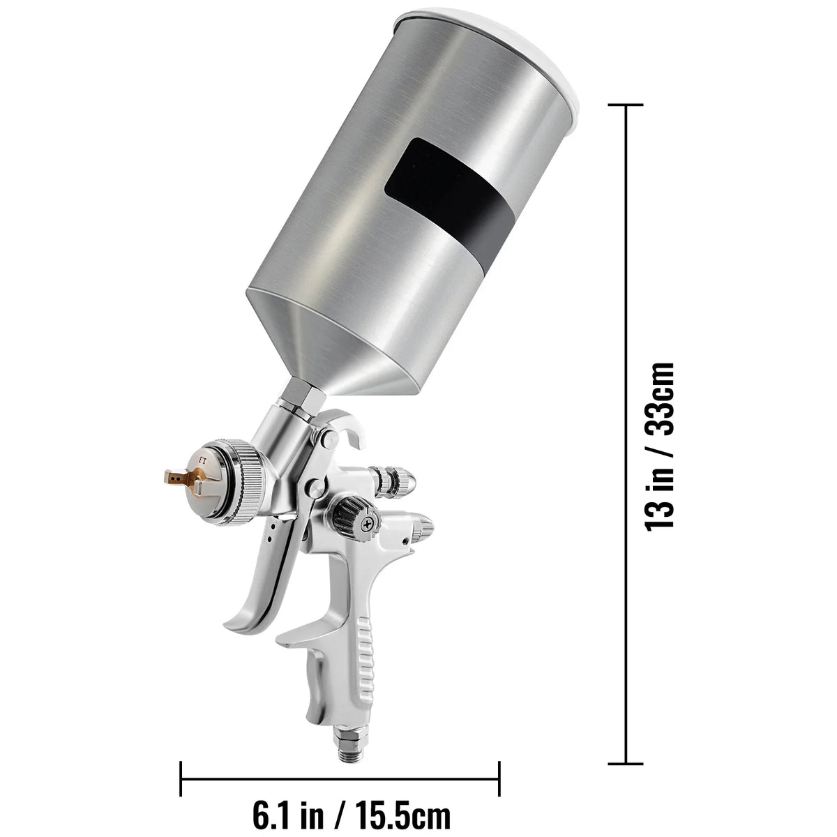 Clear/Top Tip Auto Coat Gravity Spray Sets, Automotive Gun with Paint, 1000cc Cup Gun, Stainless Aluminum Performance Spray Fluid for & HVLP SKYSHALO 1.3/1.7mm Feed High Primer, Touch-Up