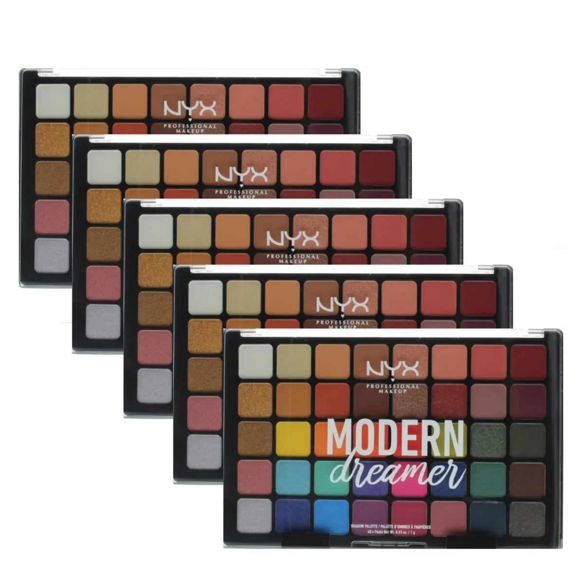 Palette (5 Pack) (40 Professional 0.03oz) Shades Makeup 1.2oz/40g Shadow NYX Dreamer Modern x