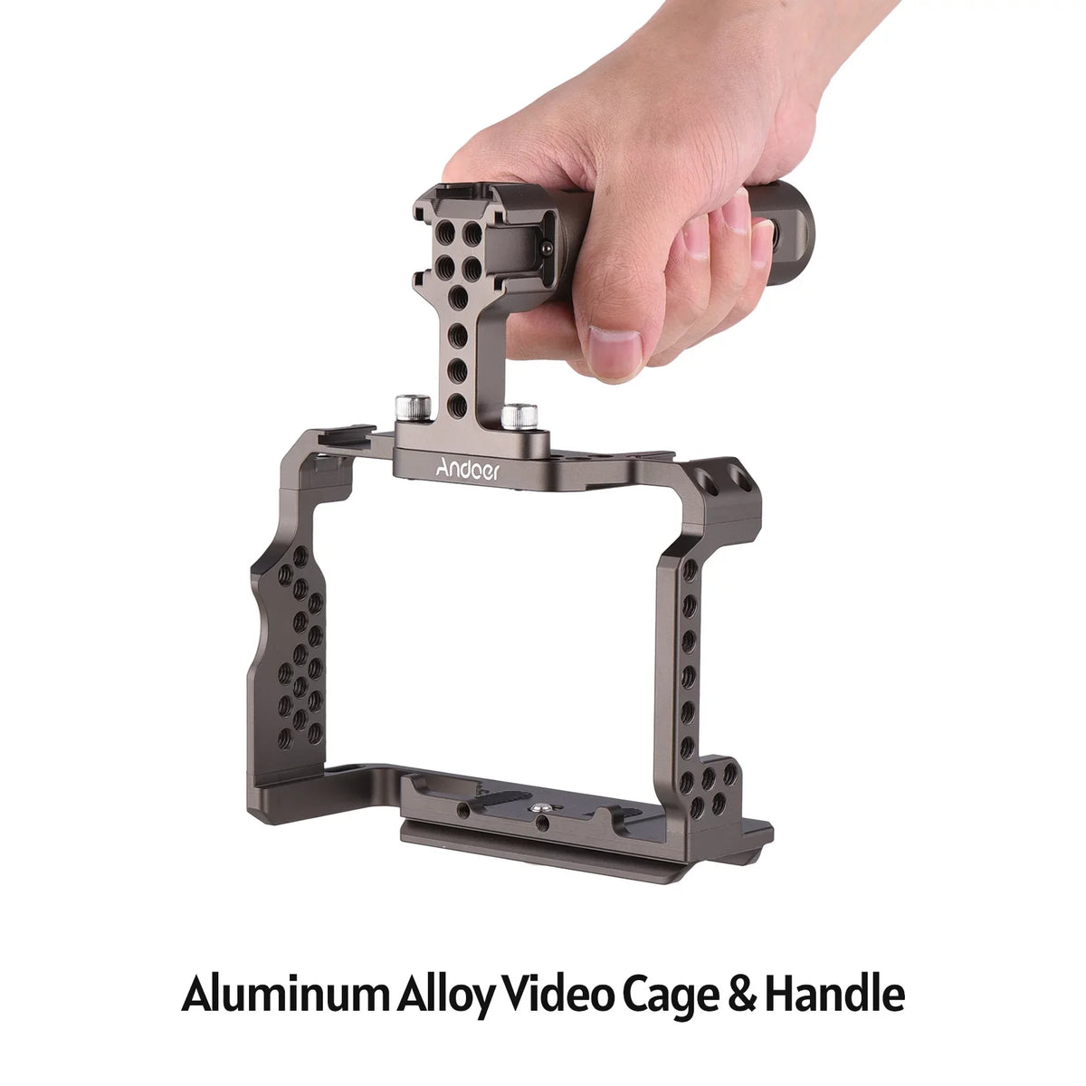 Replacement Grip Alloy for A7R Handle III/ Video with II/ Rig Andoer Camera A7 A7III Cage Kit Aluminum