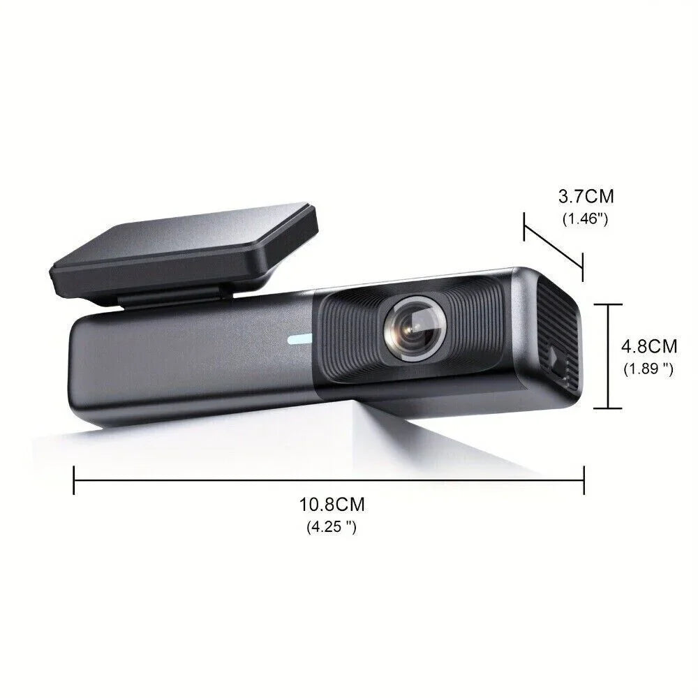 Recording, Max, Night 128GB Cam Cars Car 1440P Free Card, Dash G-Sensor, Vision, 2.5K Loop VVCAR Camera Dash WiFi 32G Support for