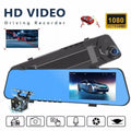 Video Rearview Mirror HD Recorder Car Dual DVR Rear Camera Cam Front 1080P Dash