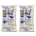 (2 Pack) Filter Sand, II Pool U.S. 50lbs Swimming Mystic White Silica White