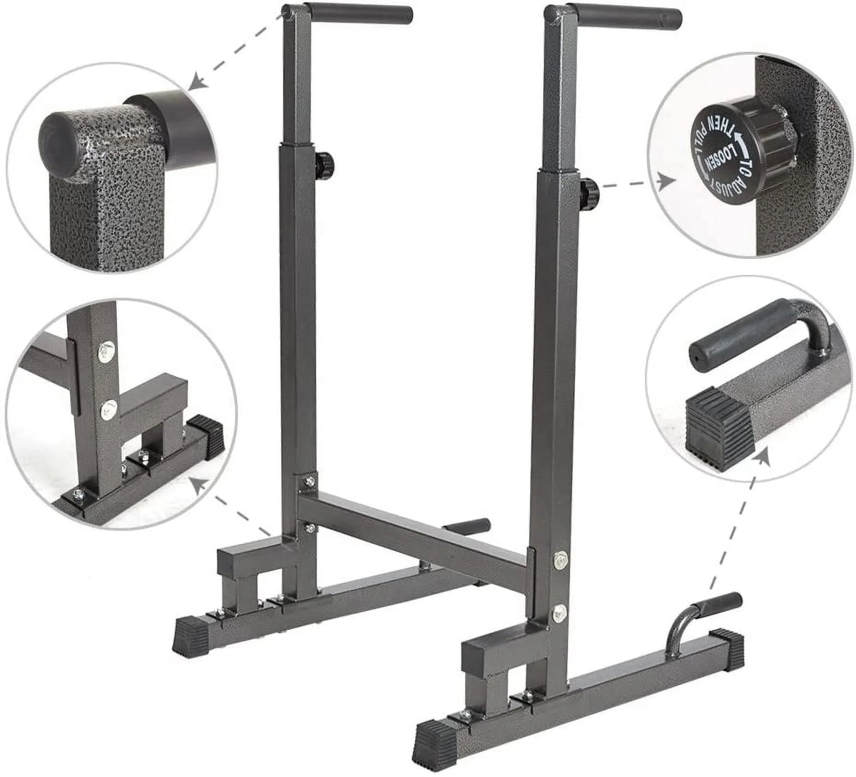 Strength Training Heavy Stand Adjustable Dip Gym Duty Station Equipment Multi-Function Tower Home Workout for Fitness Power