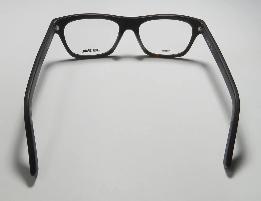 NEW FRAME SPADE DEMO JACK DESIGNER TORTOISE MENS/WOMENS MATTE LENSES FULL-RIM EYEGLASSES/EYEWEAR JONATHAN COLLECTIBLE CLASSIC 53-18-140 UNISEX DESIGN