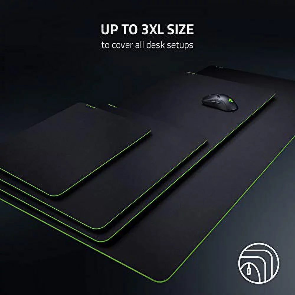 Base Classic High-Density Gaming Thick, Pad v2 - Non-Slip Mouse Gigantus Black - Cloth Razer Foam (Medium):