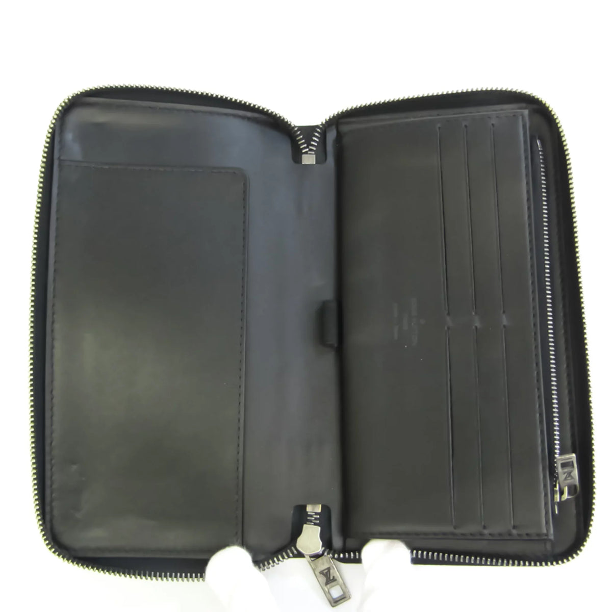 Long Basalt (Good) Wallet Pre-Owned M97026 Zippy Utah Leather Men's Organizer (bi-fold)