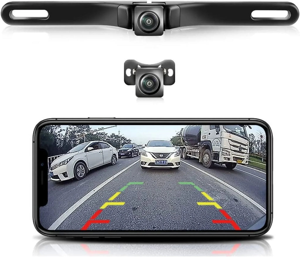 Car Car Camera, 5G iPad GreenYi HD Camera for 720P License Rear/Front Reverse Plate iPhone View Backup