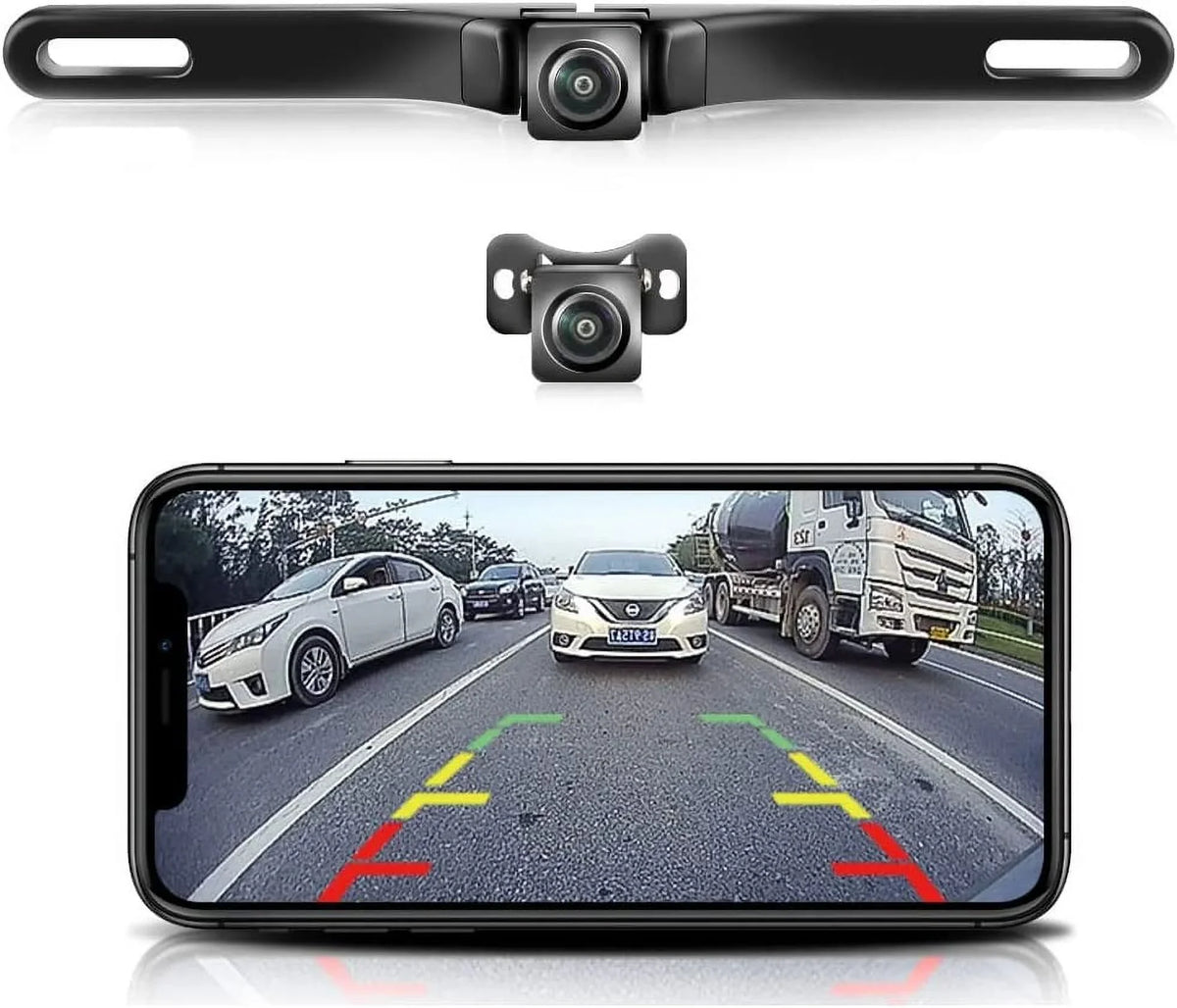 Car Car Camera, 5G iPad GreenYi HD Camera for 720P License Rear/Front Reverse Plate iPhone View Backup