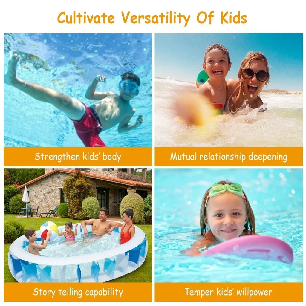 Inflatable Kids Swim For Foldable Center Ball 906020In Pool Swimming Pool Pool Blow Family Up