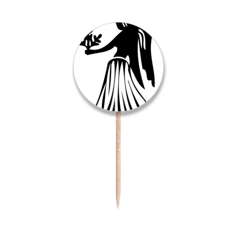 Party Round Decoration Flags Zodiac Constellation Virgo Toothpick Labels Sign