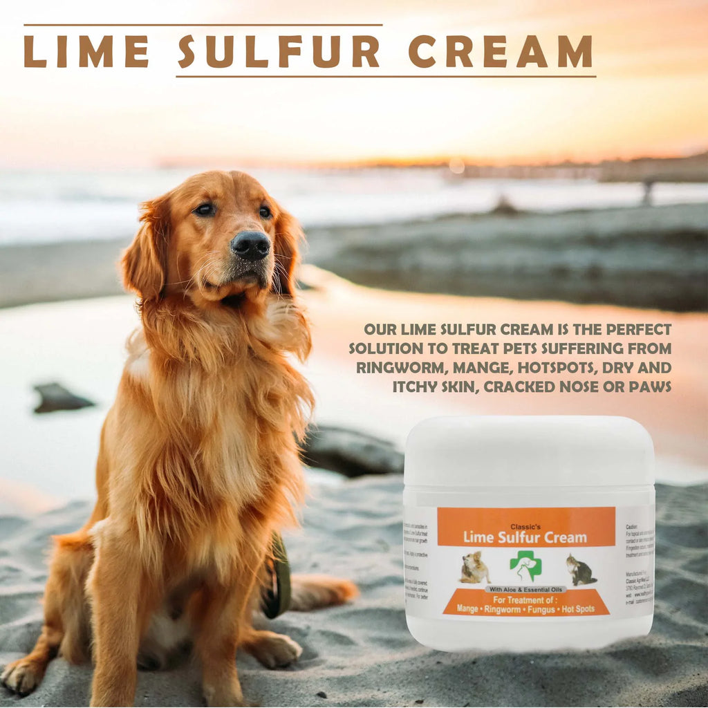 x Kitten, - Cat, Dog, - Sulfur Cream Pet x Skin Care oz Safe Horse Healthy Paw x (2 Itchy Pet Ointment Puppy, 2 (2 (2 2) for and oz 2) Skin Dry Lime oz - Life Ointment Jars) for Dip