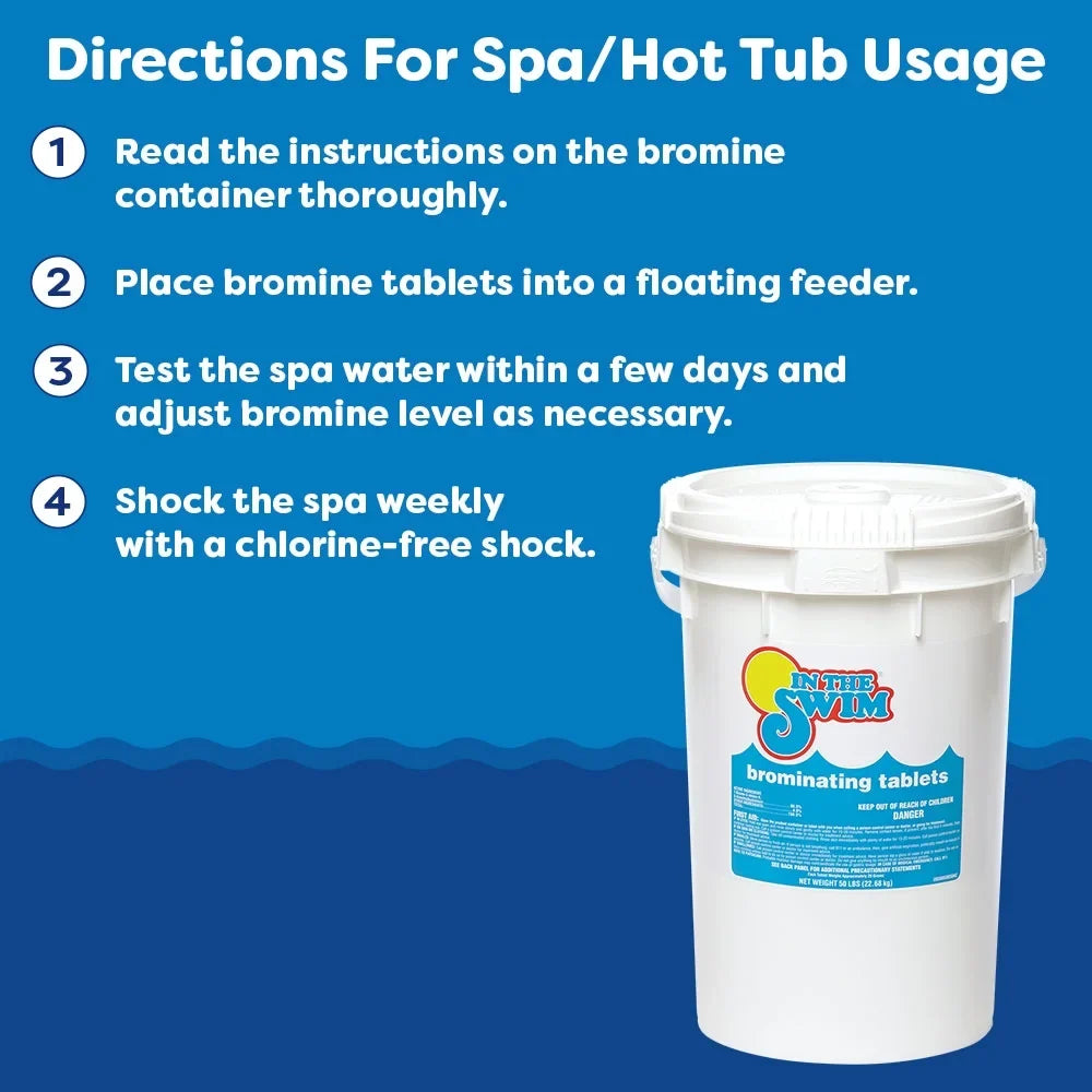 U038008032AE 8 Sanitizer Swim Bromine In 61% or Spas, 1 Bromine Tubs, Chlorine - Pre-Stabilized, The Available Odor, Alternative Tablet Swimming Inch - Hot Pounds Pools for - Low