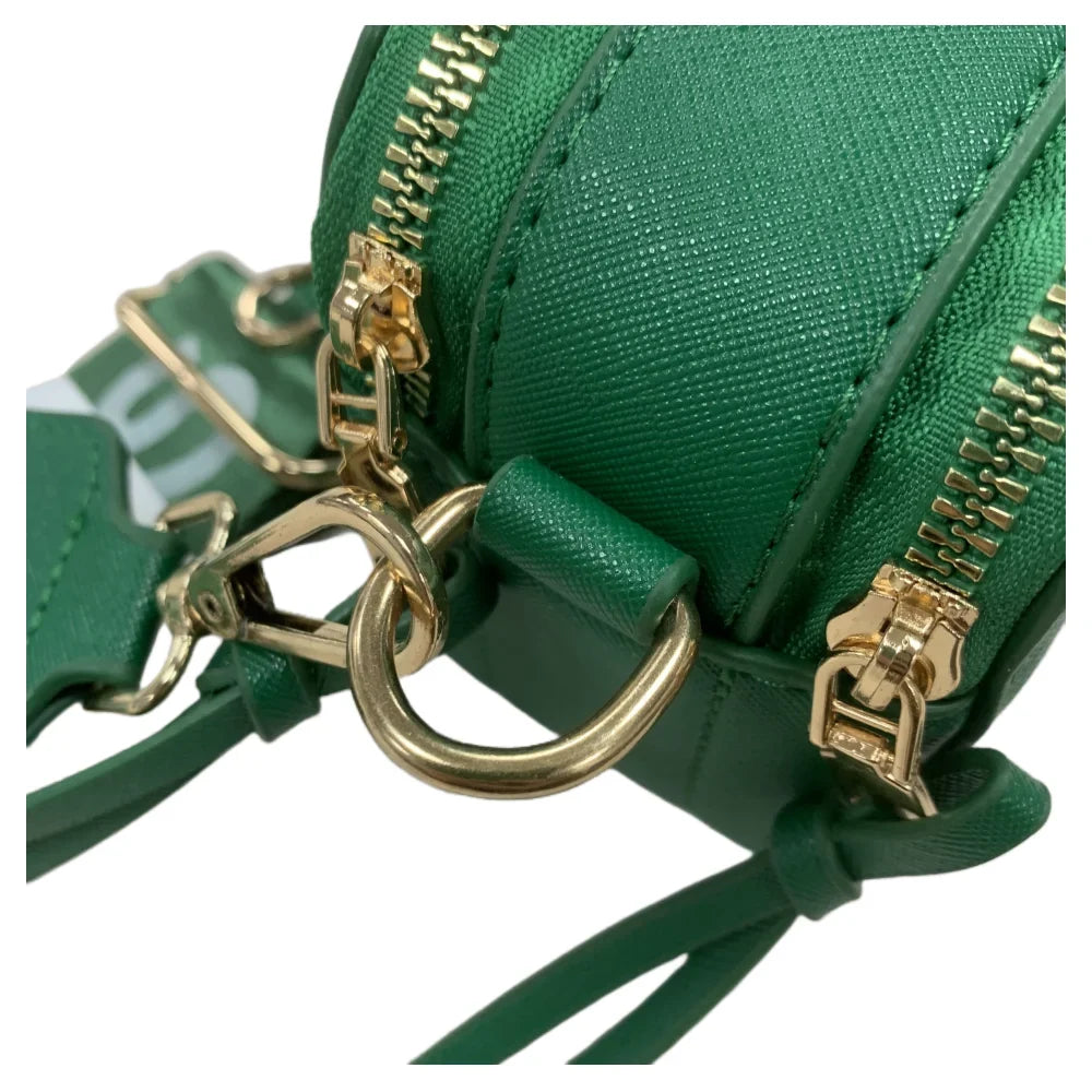 with Cross body Leather Snapshot Bag Logo Strap Chain Purple Women's