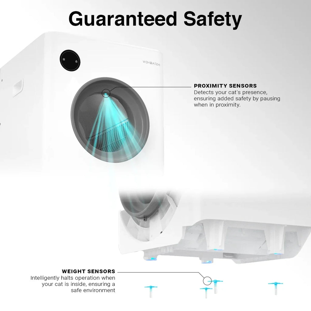 Control, with Purrclean WiFi App Box Self-Cleaning & Automatic 5GHz 2.4GHz Instachew Support Cat Litter