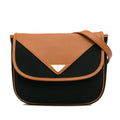 Authenticated Unisex (Like Fabric Black Bag Canvas Crossbody YSL Coated Pre-Owned New)