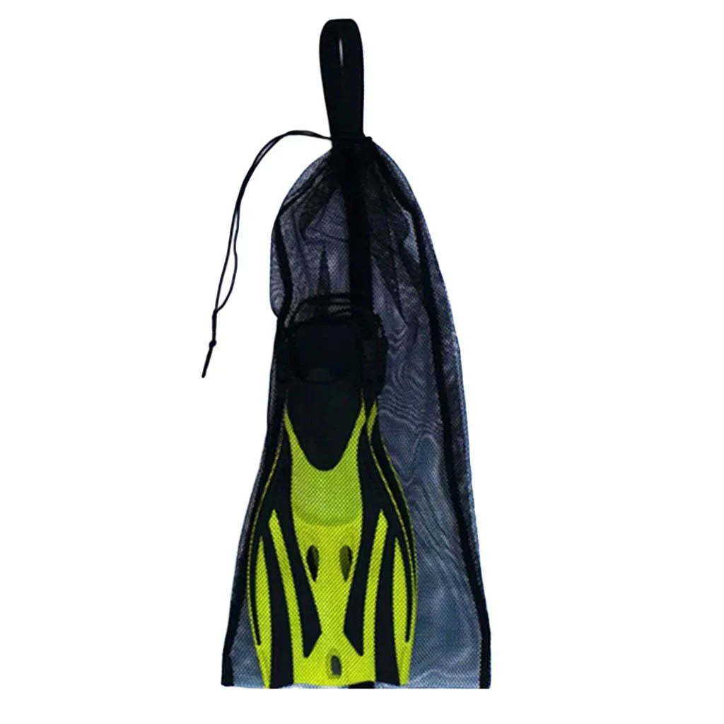 5xDrawstring Shoulder Strap Scuba Snorkel Black Diving for Bag Equipment Mesh