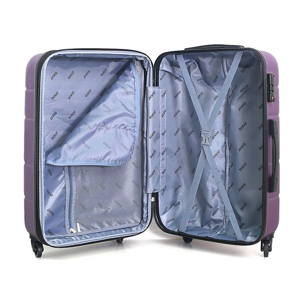 RODEZ Carry-On Luggage Purple Plastic DUKAP (DKROD00S-PUR)