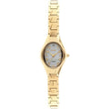 Adult Elgin Watch Analog Gold Stainless Female in Dial Steel(EG9759) Oval with
