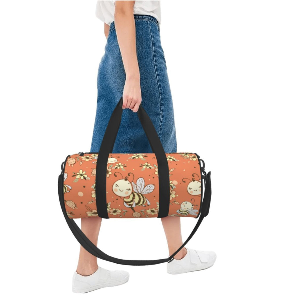 for Tote Weekenders Bag, Honeybees Cute Travel Men Sports Duffle Bag Women Gym Fantasy ZICANCN Bags