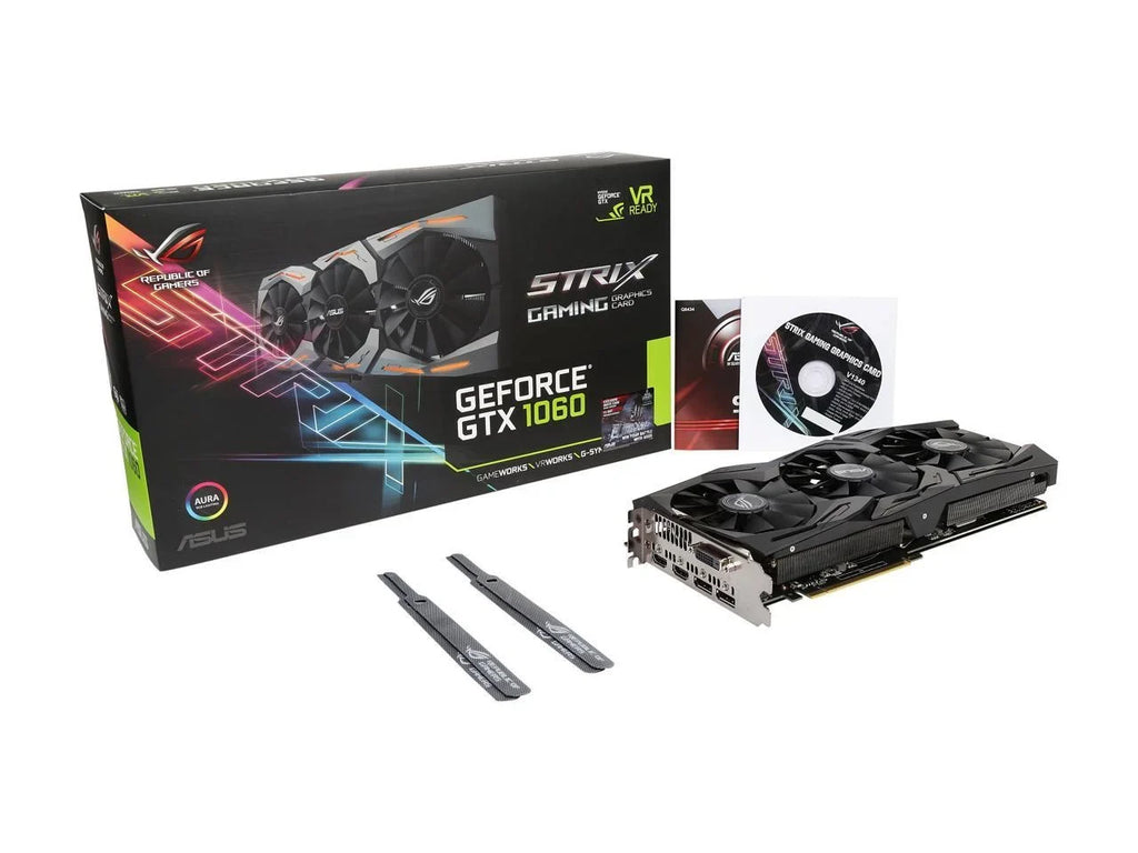 NEW PCI ROG E3.0 Strix GDDR5 ASUS GeForce Gaming STRIX-GTX1060-6G-GAMING Card HDCP 192-Bit 1060 GTX Video Ready 6GB