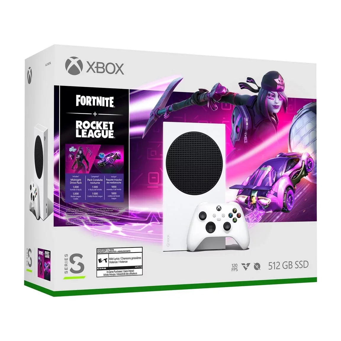 League Cable Xbox-Series-S Speed ETECHG and HDMI with High 2022 Fortnite Edition & Minecraft 512GB Bundle Newest Rocket Game SSD– Full