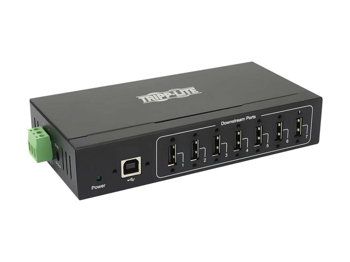 '- Lite USB Mountable B 15 - USB Hub 7 Mac, Port(s) - by 7 USB Rail ESD Immunity Port(s) - Housing 2.0 kV 7-Port 2.0 USB L... 2.0 Metal Wall/DIN Tripp - Type Industrial-Grade - Wall/DIN Mountable Eaton