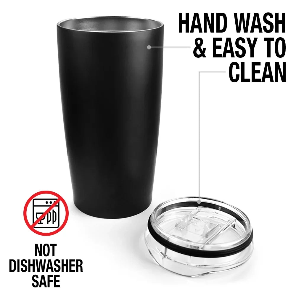 Vacuum Insulated with Double Sliding Travel Coffee for Tumbler oz | Leakproof & Great Hobbit/Thorin Steel Stainless Cold and Mug/Cup, Wall The Lid Hot Beverages 20 Cauldron Drinks