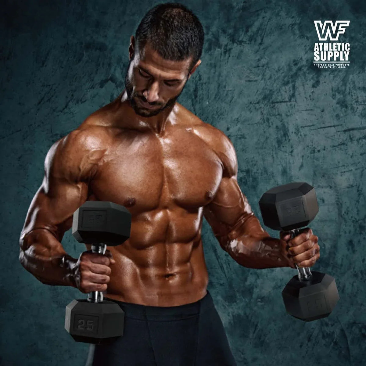 Rubber Toning, Full Workout & Dumbbells With Muscle Handle Hex Building Body Grip Strength For Rubber Encased Contoured